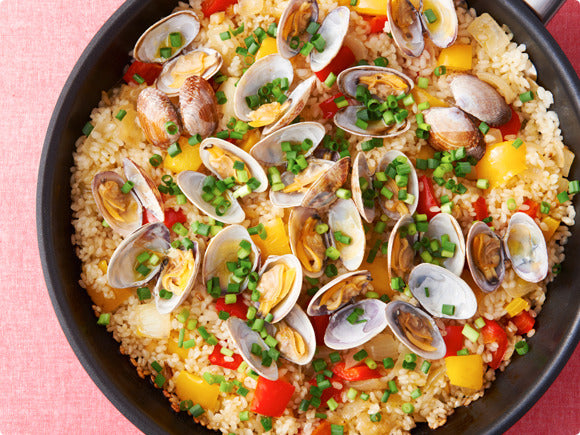 室津のアサリでパエリアを作ろう – OTATSU.STORE